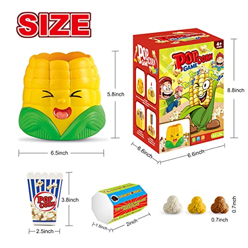 LAFALA Kids Board Games for Family Night Party Games Who get’s Most Popcorn Board Game for Adults and Kids 8-12, 2-4 Players