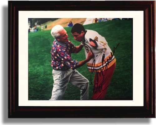Framed Adam Sandler and Bob Barker Autograph Replica Print - Happy Gilmore