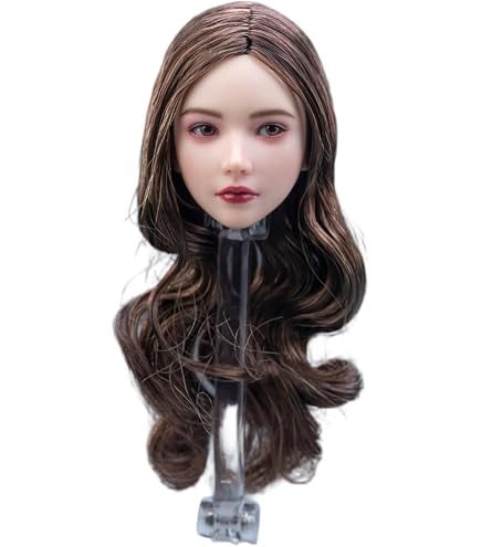 Testa Scolpita Maschile Asiatica 1/6 Per Action Figure – PVC, Senza Barba, Per Modellismo E Collezione