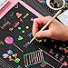 Scratching Tools, 4Pcs Scratching Tools Sketch Arts Set with Stick Scraper Pen Black Brush for Sketch Art Painting Papers Sheets Painting Drawing Boards