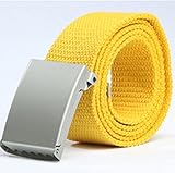YUTIA Unisex Solid Color Casual Canvas Belt