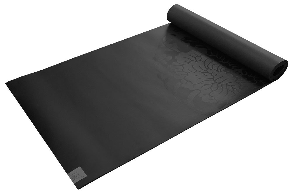 Gaiam Exercise & Fitness Mat – Premium Dry-Grip Thick Non Slip for Hot Yoga, Pilates & Floor Workouts (68″L x 24″W x 5mm) – Black