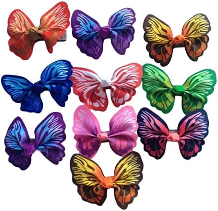 Colorful Butterfly Hair Clip Mini Hair Clip Set Little Girl Hair Accessory(10Pcs)