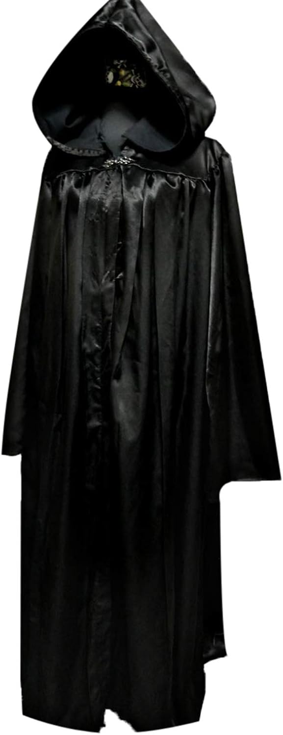 Amazon.com: BathGown Satanic Priest Robe High Priest Satin Cloak Robe