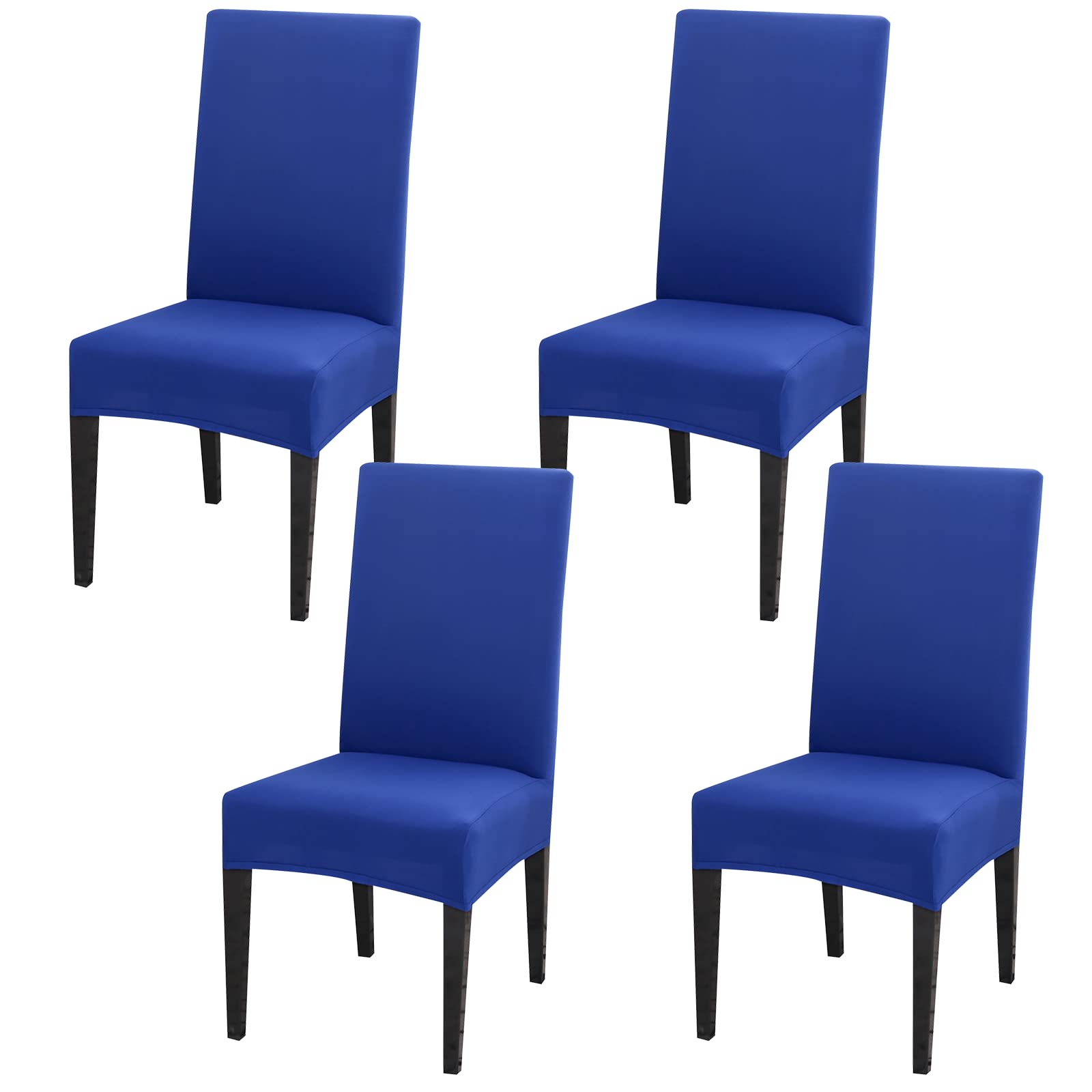 Aisprts Dining Room Chair Covers Slipcovers Set of 4, Stretch Removable Washable Dining Chair Protector Decoration Cover Seat Slipcover for Hotel, Ceremony, Banquet, Kitchen, Restaurant, Home