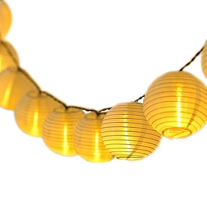 DeepDream Solar Lichterkette Aussen Warmweiss 30LEDs Lampion/Laternen IP65 Wasserdichte,Deko für Garten Weihnachten Party Hoc