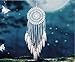 Crochet White Dream Catchers for Bedroom Wall Decor, Malicosmile Handmade Dreamcatcher for Dreams Teenage Girl Room Decorations