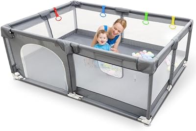 Kidoola Baby Playpen 150x180cm with Mesh Walls & Balls
