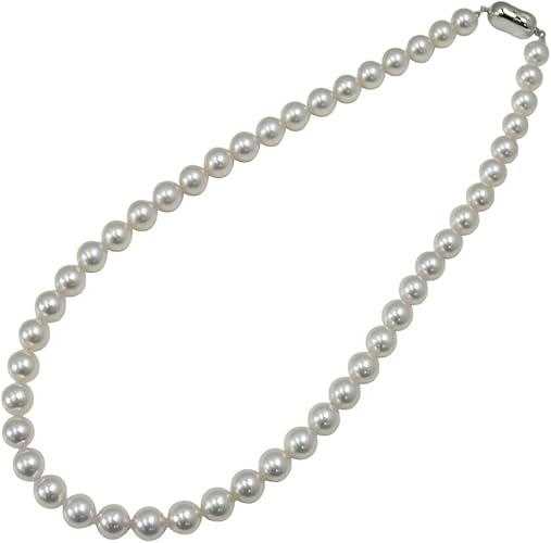 Amazon 真珠 パール ネックレス あこや真珠 パールネックレス 8mm 8 5mm オーロラ 天女 花珠真珠 鑑別書 冠婚葬祭 フォーマル ネックレス 通販