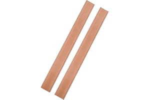 HWYEE 2Pcs 1/8" x 0.8" x 8" C110 Copper Flat Bar 8" Long, 3 x 20 x 200mm 99.98% Pure Copper Bus Bars DIY Craft, Electrical Connectors for Electroplating (2PCS,3 * 20 * 200mm)