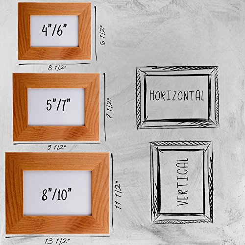 Wedding Picture Frame, Personalized Picture Frame 4x6 Flourish