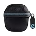 PodPackz AirPods Hard Case with One Pair of AirPods Hooks for Apple AirPods (Black Case + White Hooks) (Updated Zipper)