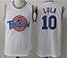 Space Jam Jersey #10 Lola Bunny Tune Squad Basketball Jerseys White (S)