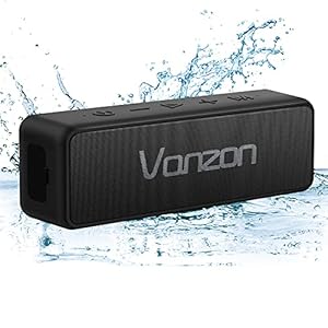 Bluetooth Speaker V40-Portable Wireless Speaker V5.0 with 20W Loud Stereo Sound, TWS, 24H Playtime & IPX7 Waterproof…