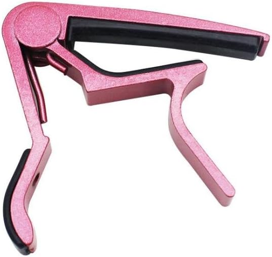 Single Handed Guitar Capo Clamp Key Trigger For Guitar Bass Mandolin Ukulele - Pink