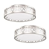 VICNIE Flush Mount Ceiling Light, 12 Inch Dimmable