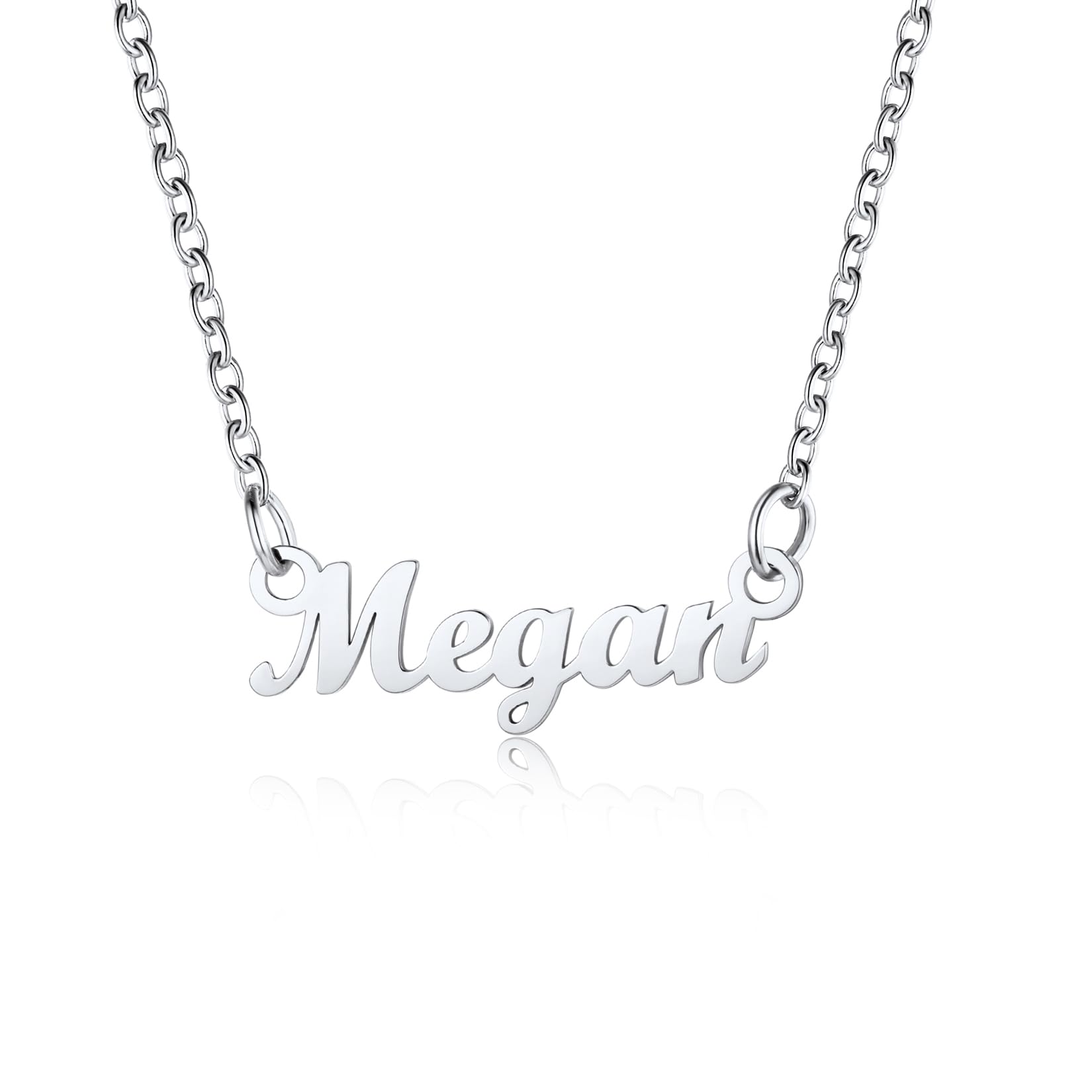 U7 Womens Megan Name Custom Necklace for Women Necklaces — image 1