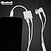 iPhone 7 Headphone Adapter, iPhone 7 Plus Audio Adapter, Charge Adapter, Earphone Adapter 2 in 1 Lightning 3.5mm Headphone Adapter Cable by CreativeEI