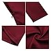MISSKY Women's 3 4 Long Sleeve Dress Scoop Neck Knee Length Slim Fit and Flare Casual Swing Dress Wine L