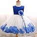 NNJXD Girl Tutu Flower Petals Bow Bridal Dress for Toddler Girl Size 3-4 Years Big Blue 1