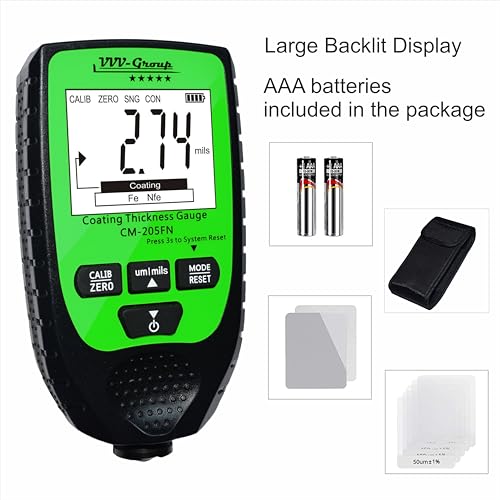 Paint Thickness Meter CM205FN Best Mil Coating Depth Gauge Tester