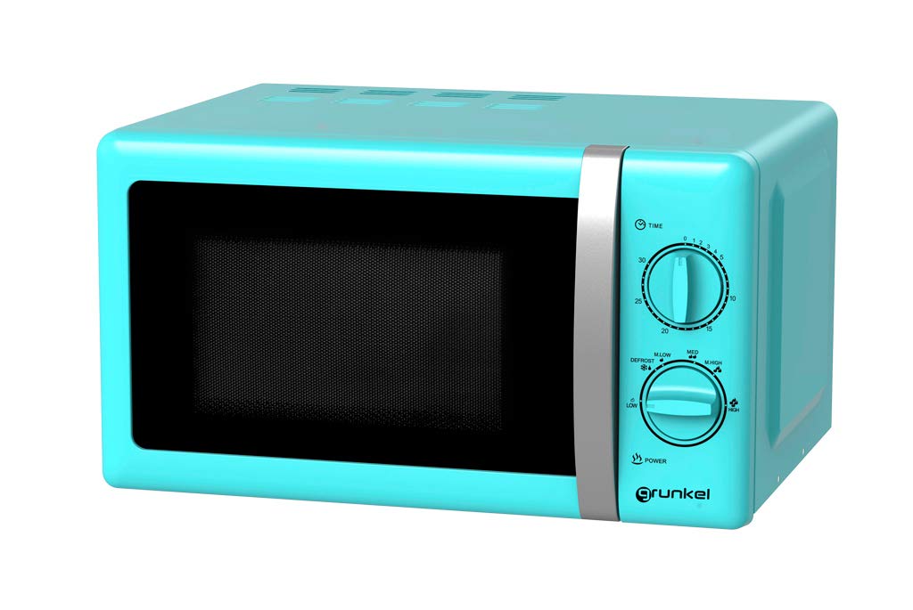 Grunkel - Microondas de diseño vintage azul de 20 litros de ...