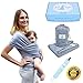 Baby Wrap Carrier by Baby Kangoo - Sling for Newborns & Toddlers - Soft, Breathable, Stretchy & Lightweight - Fits for Men & Plus Size - Breastfeeding Cover - Allows Infant Nap - Baby Shower Gift Box