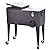 (US Stock)Evelove Outdoor Rattan Party Portable Rolling Cooler Cart Ice Beer Beverage Chest 80-Quart
