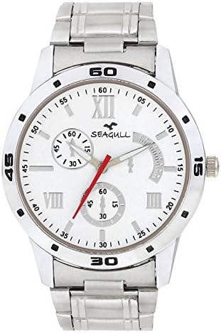 Seagull Fashion Analog White Dial Stainless Steel Men's Watch (SGW-24)