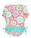 RuffleButts Baby/Toddler Girls Long Sleeve One Piece Swimsuit - Tropical Garden with UPF 50+ Sun Protection - 12-18m