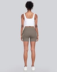 CHRLEISURE Womens Biker Yoga Shorts with