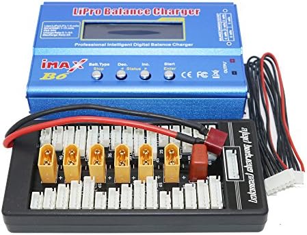 HotRc iMAX B6 LCD Screen Digital RC Lipo NiMh Battery Balance Charger +B6AC Lipo Charging XT60 Plug Adaptor Board 2-6S