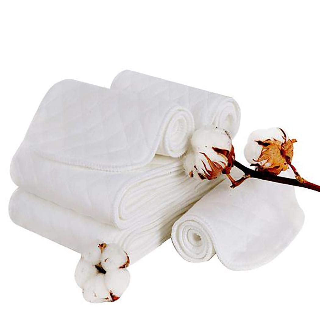 Piokikio Reusable Soft Cotton Baby Diaper 3 Layer Washable Soft Newborn Baby Nappy Disposable Diapers