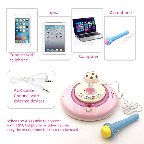 image for OceanEC Kids Karaoke Machine, Kids Karaoke Music Toy Play Set with Mic