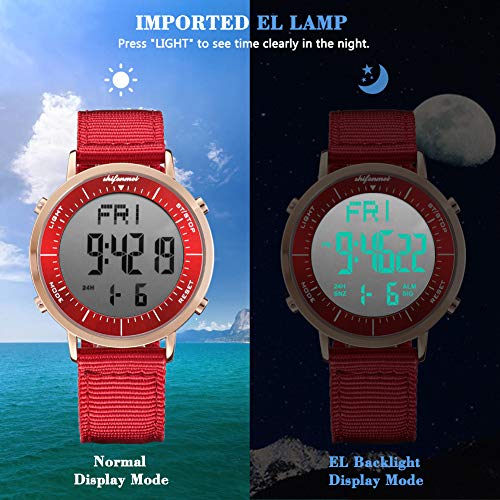 Digital Watches, shifenmei Digital Sports Watch Daily Alarm Hourly