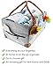 luxury little Diaper Caddy Organizer, Large Cotton Rope Nursery Baby Basket, Changing Table Organizer for Baby Diaper Storage, Portable Car Organizer with Removable Divider, Baby Shower Gifts (Grey)