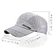 YING LAN Men's Autumn Outdoor Sport Baseball Hat Running Visor Sun Cap Grey 1