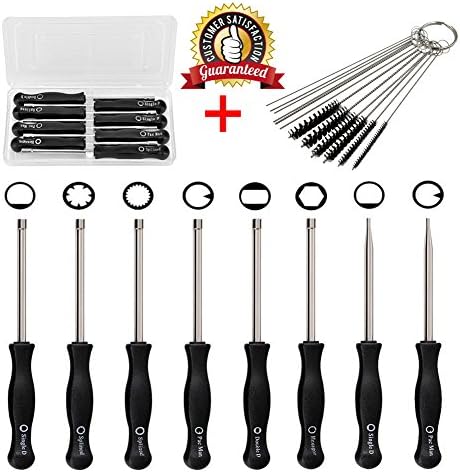 8 Pcs Carburetor Adjustment Adjusting Tool Tune-up Kit Screwdriver with Cleaning Needles Carrying Case for Common 2 Cycle Carburetor Engine by Haton