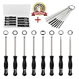 8 Pcs Carburetor Adjustment Adjusting Tool Tune-up Kit Screwdriver with Cleaning Needles Carrying Case for Common 2 Cycle Carburetor Engine by Haton
