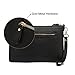 Galaxy Wolf Women Leather Crossbody Bag,Clutch Purse Shoulder Bag for Travelling Black