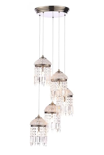 Illuminate Calama Elegant 5 Light Art Deco Style Cluster Ceiling
