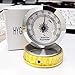 Round Analog Hygrometer for Cigar Humidor Cabinets 50mm Diameter (Gold & Silver) (Gold)