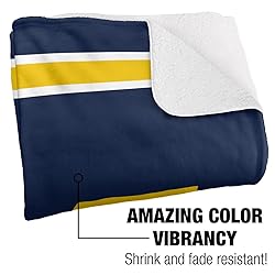 University of Michigan Primary Logo Stripes Sherpa