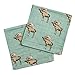Milkbarn Bamboo Cotton Pack of 2 Burp Cloths - Bow Tie Moose