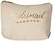 Kate Aspen Gold, Wedding, Party Favor, Gift Foil Bridesmaid Canvas Makeup Bag