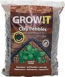 GROW!T GMC10L Clay Pebbles 10 Liter Bag, 4mm-16mm