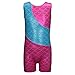 DAXIANG Colorful Rainbow Gymnastics Unitards Sleeveless Dance Leotards for Little Girl