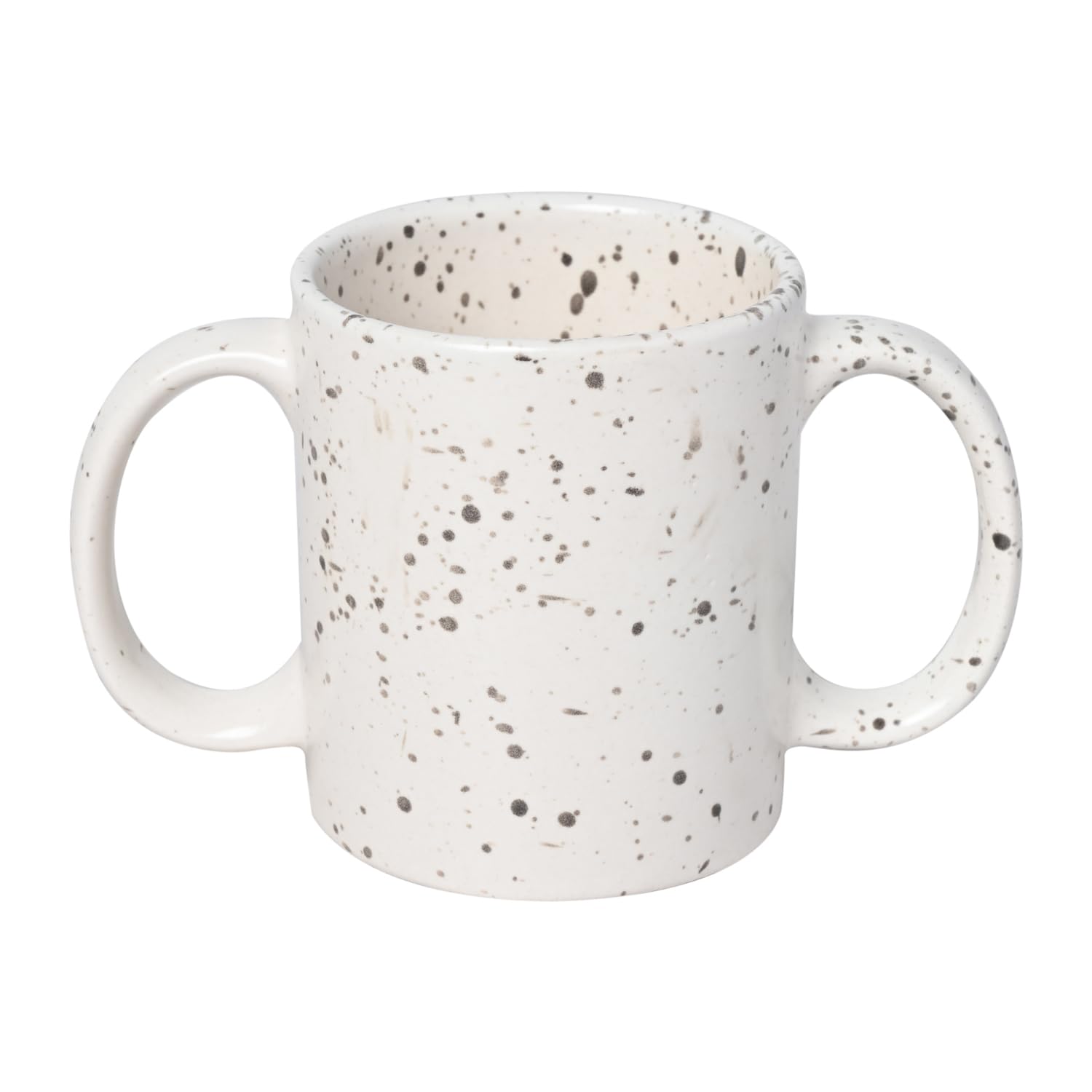 ANCIENTIMPEX Dual Handle Mug (Double Grip Mug) 350 Ml Capacity - Black Dalmatian