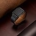 KYISGOS [Patent Pending] Compatible with Apple Watch Band 44mm 42mm, Genuine Leather Replacement Band Strap Compatible with iWatch Series 4 Series 3 Series 2 Series 1 42mm 44mm, Black