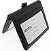 Cmxsevenday A7911 Folding PU Leather ID Card Holder with 2 ID Window and 3 Card Slots, Horizontal Style - Black